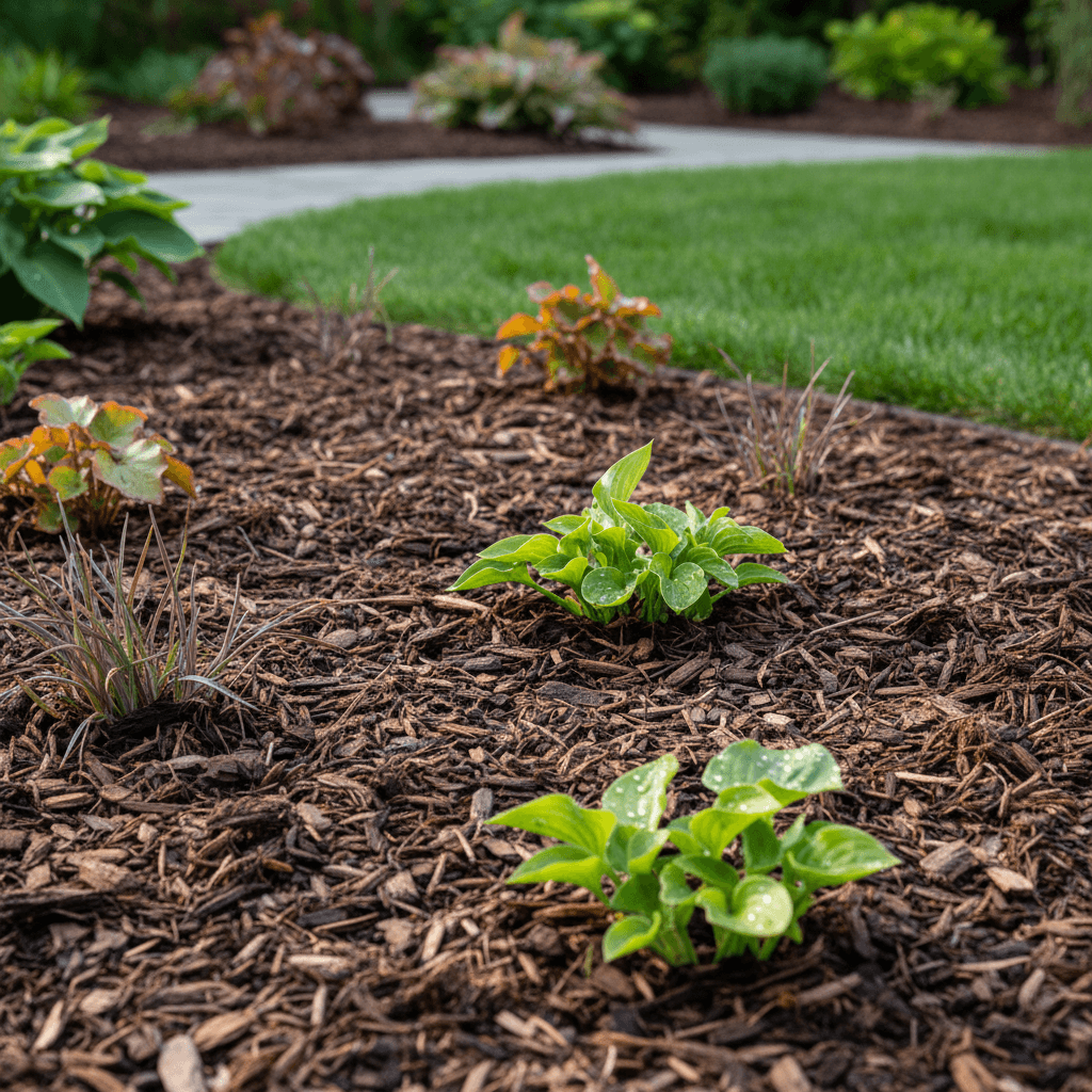 Quality mulching and flower bed maintenance